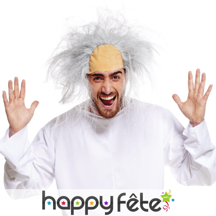 Perruque de fou semi-chauve