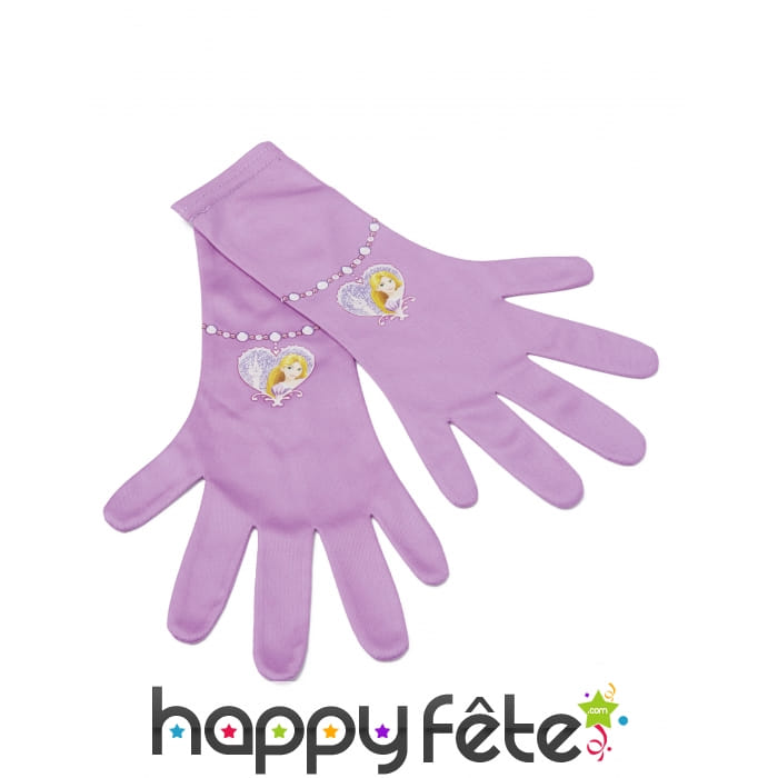 Paire de gants Raiponce pour enfant