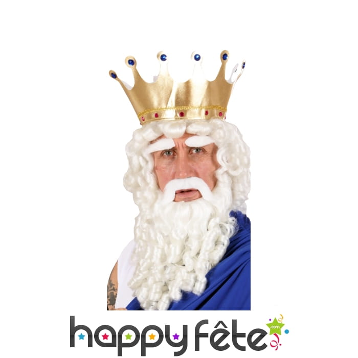 Perruque dieu grec, Barbe moustache et sourcils