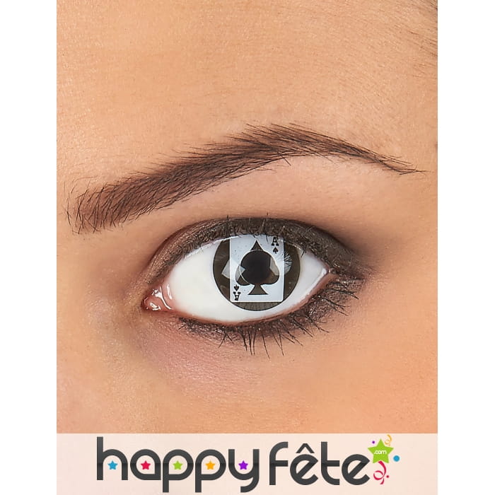 Paire de lentilles as de pique