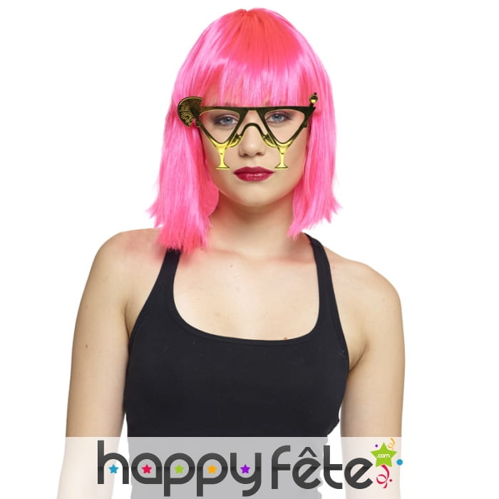 Paire de lunettes de cocktail sans verres