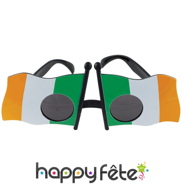 Paire de lunettes drapeau de l'Irlande