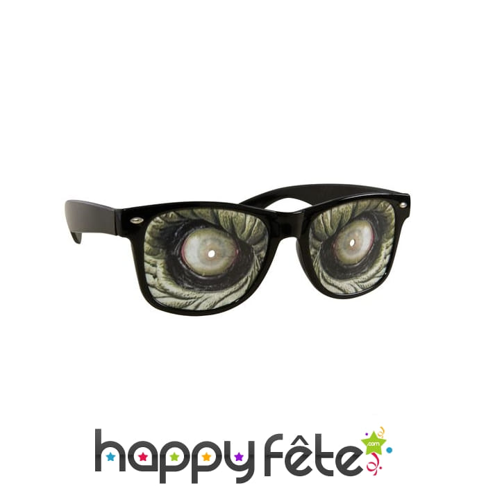 Paire de lunettes yeux de monstre méchant