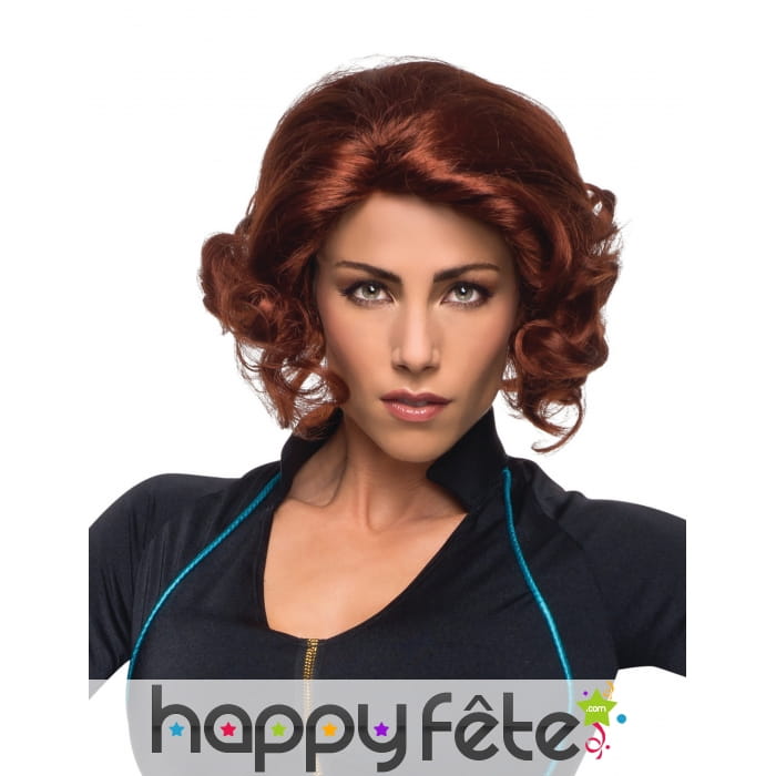 Perruque de La Veuve Noire pour femme, Avengers