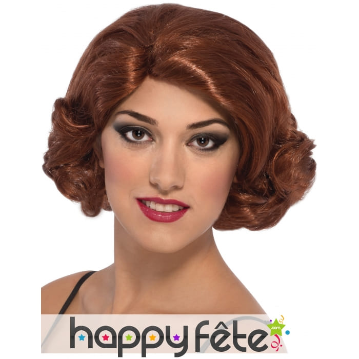 Perruque de La Veuve Noire pour femme, luxe