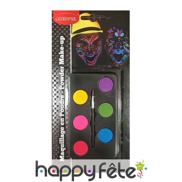 Palette de maquillage 6 couleurs UV