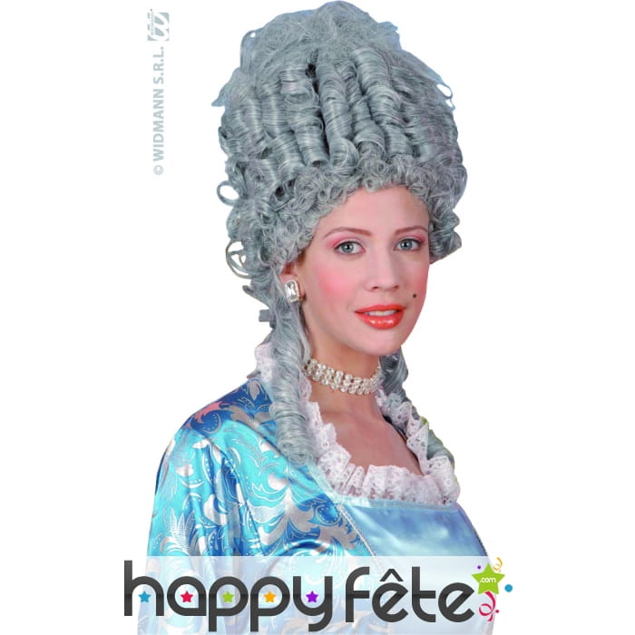 Perruque de marie antoinette grise