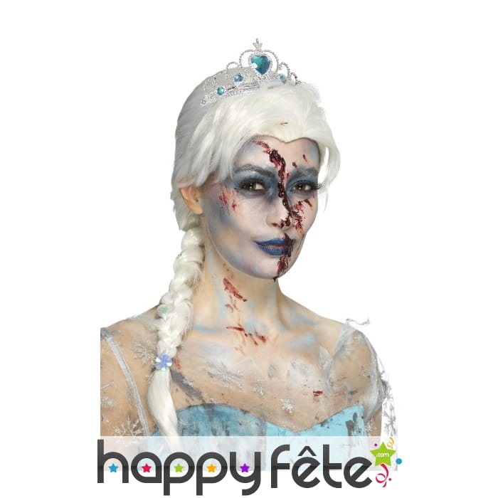 Perruque des neiges zombie pour adulte