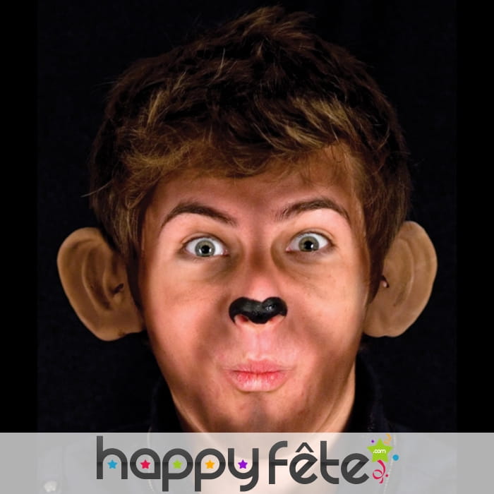 Paire d'oreilles de singe en latex