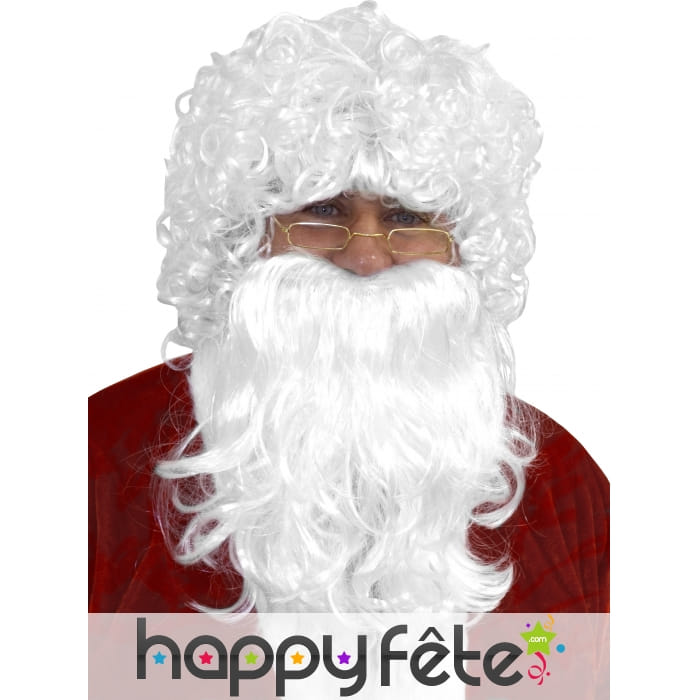 Perruque de père noel avec barbe