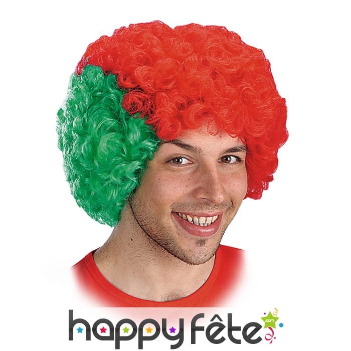 Perruque drapeau Portugais
