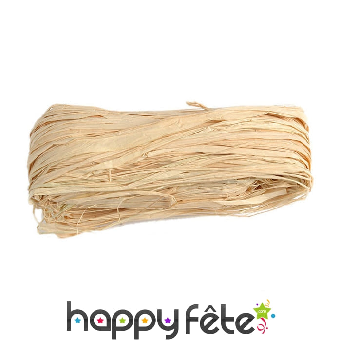 Pelote de raphia coloris naturel