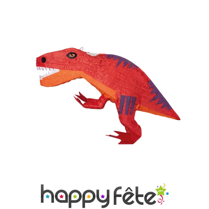 Piñata dinosaure rouge de 53 cm