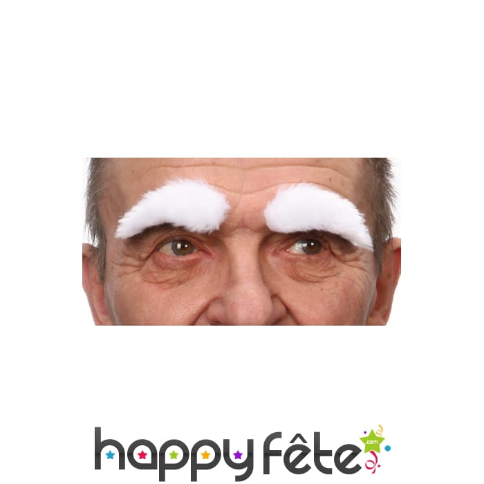 Paire de sourcils blancs