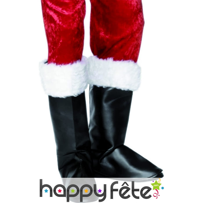 Paire de surbottes de père noel avec fourrure
