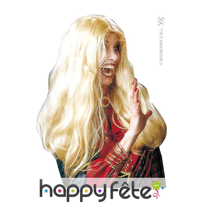 Perruque de sorcière blonde