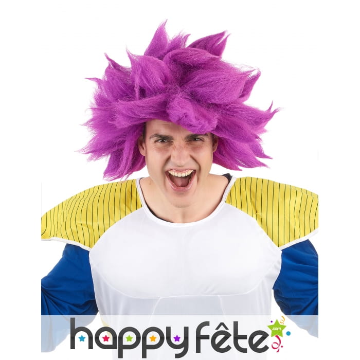 Perruque de super Saiyen rosé