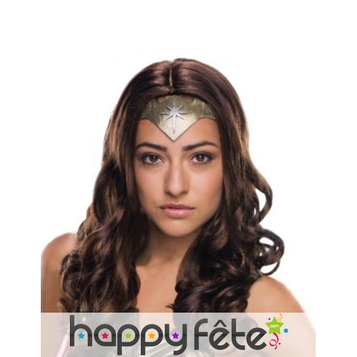 Perruque de Wonder Woman pour femme, luxe