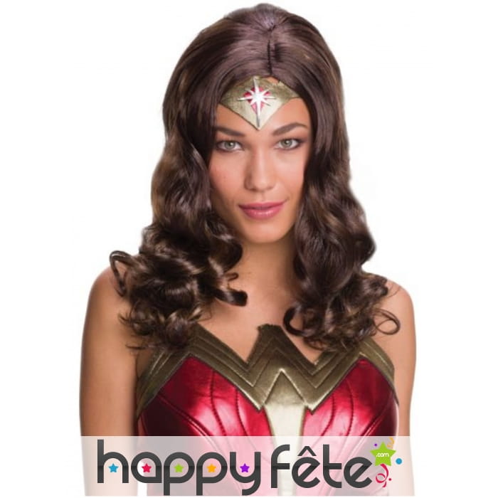 Perruque de Wonder Woman pour femme
