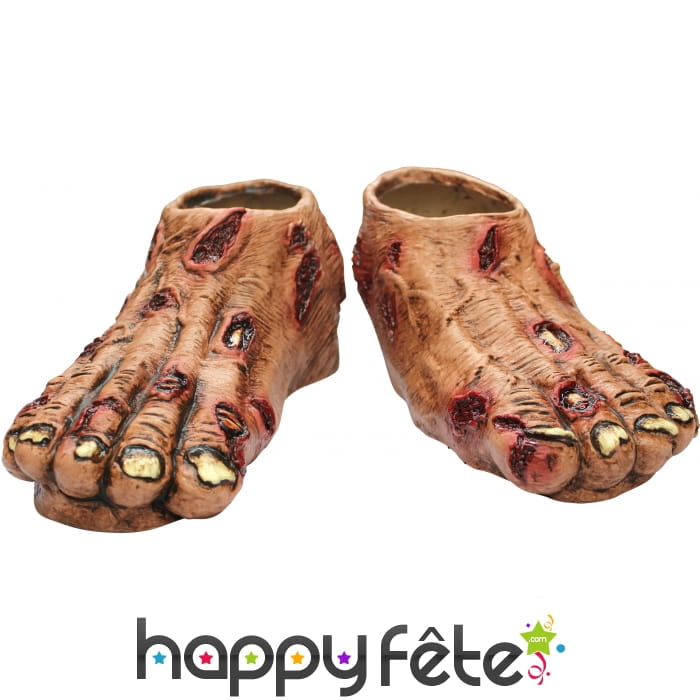 Pieds de zombie en latex