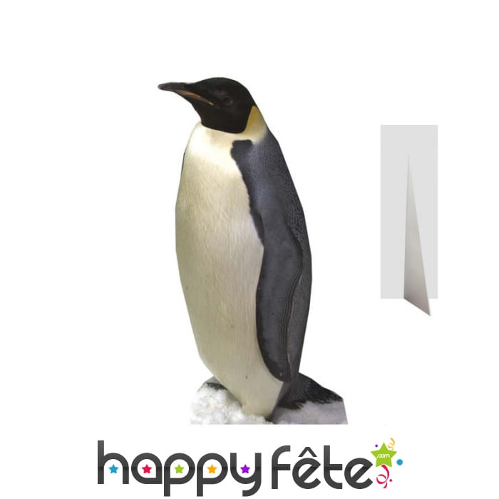 Pingouin en carton plat taille réelle