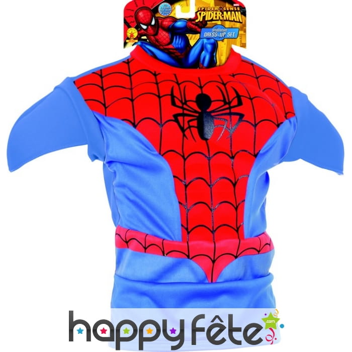 Plastron et cagoule de Spider-Man pour enfant
