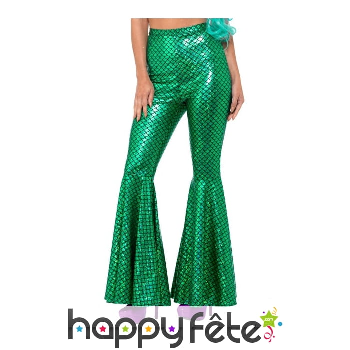 Pantalon écailles de sirène patte d'eph