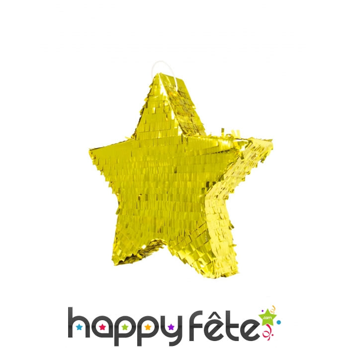 Pinata étoile dorée