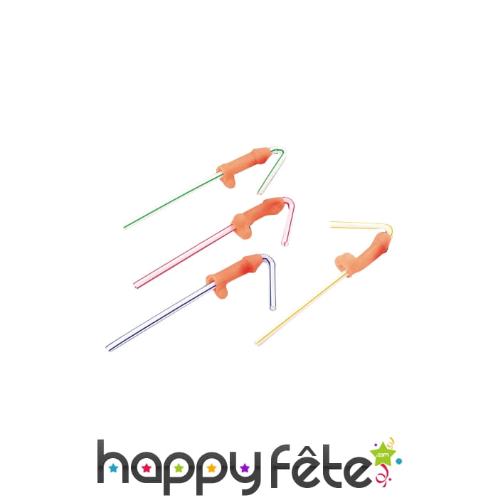 Paille en forme de zizi