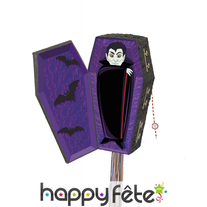 Pinata en forme de cercueil de vampire