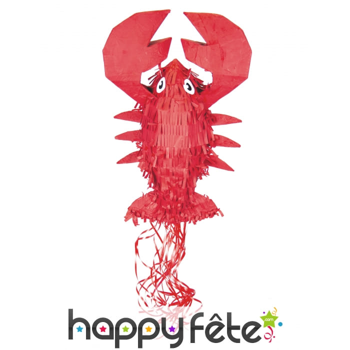 Pinata en forme de homard de 50 cm