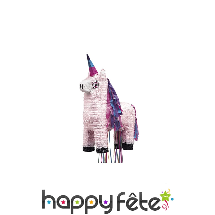 Pinata en forme de Licorne rose