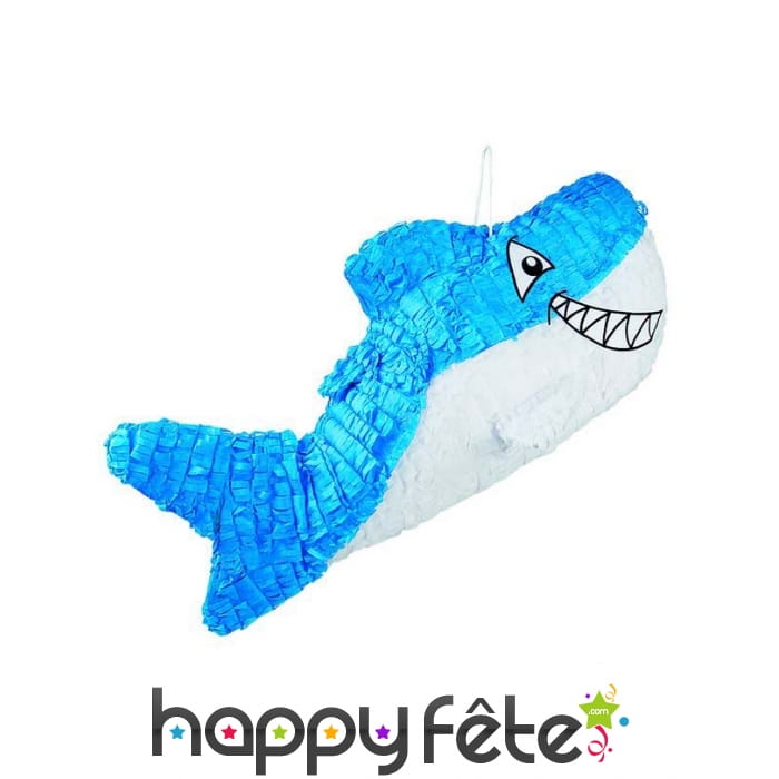 Pinata en forme de requin bleu, 60cm