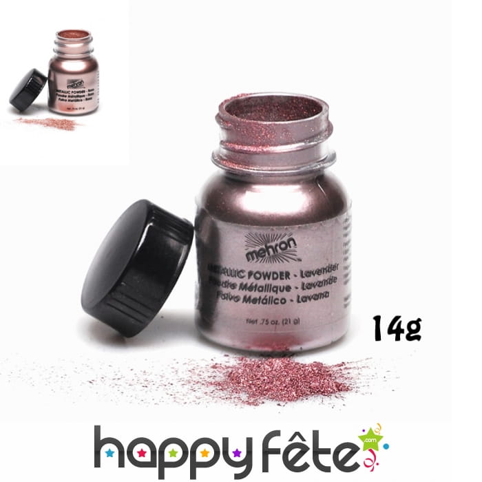 Poudre effet métal professionnelle Mehron 14g