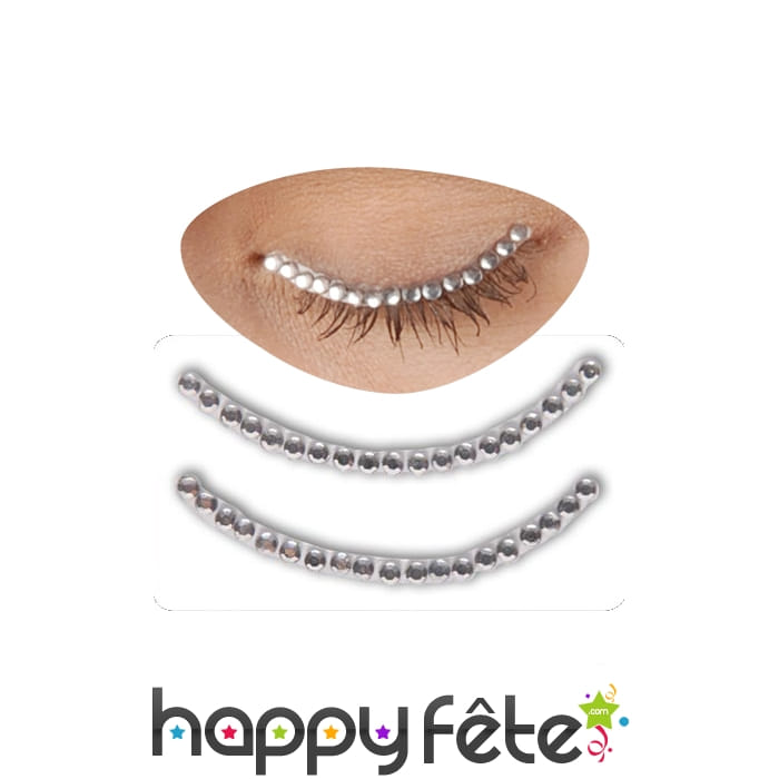 Paupières étincellantes strass cristal