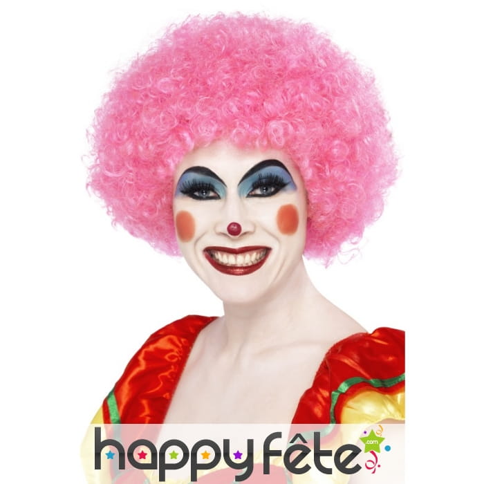 Perruque funky afro rose