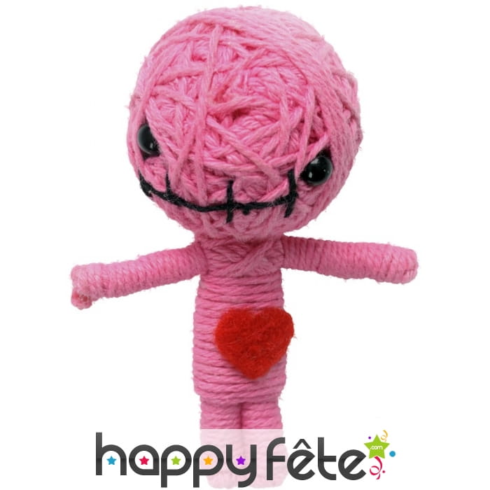 Poupée ficelles amour rose