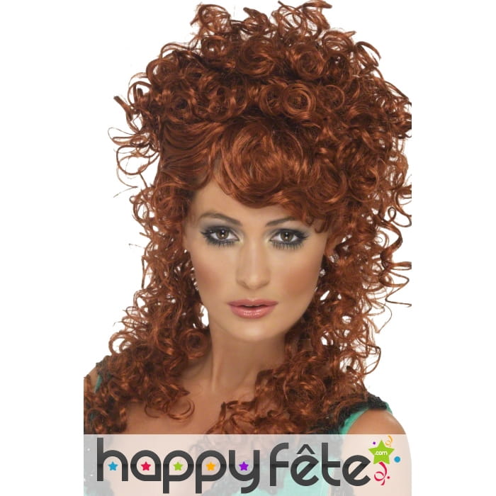 Perruque fille de saloon rousse
