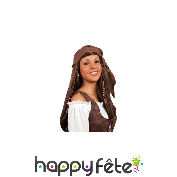 Perruque foulard femme pirate