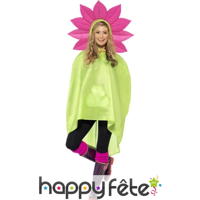 Poncho fleur imperméable