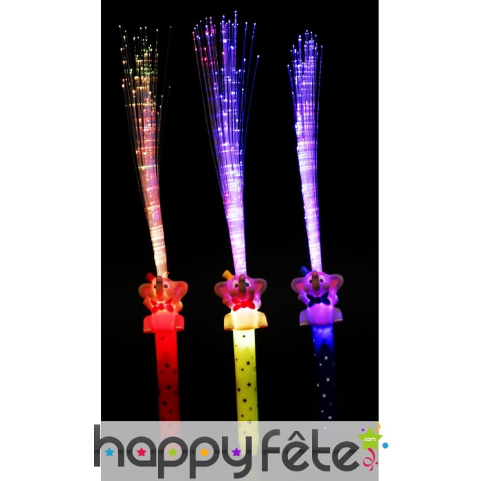 Plumeau fibre optique, éléphant