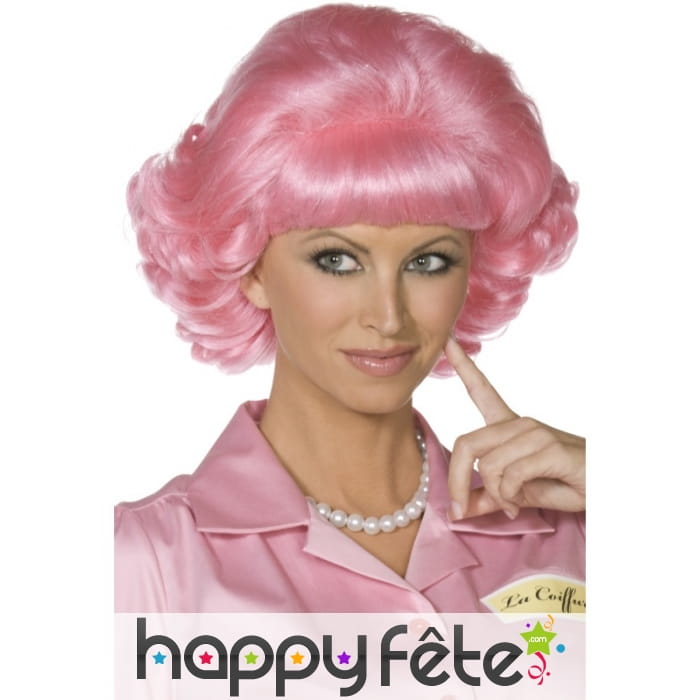 Perruque frenchy rose