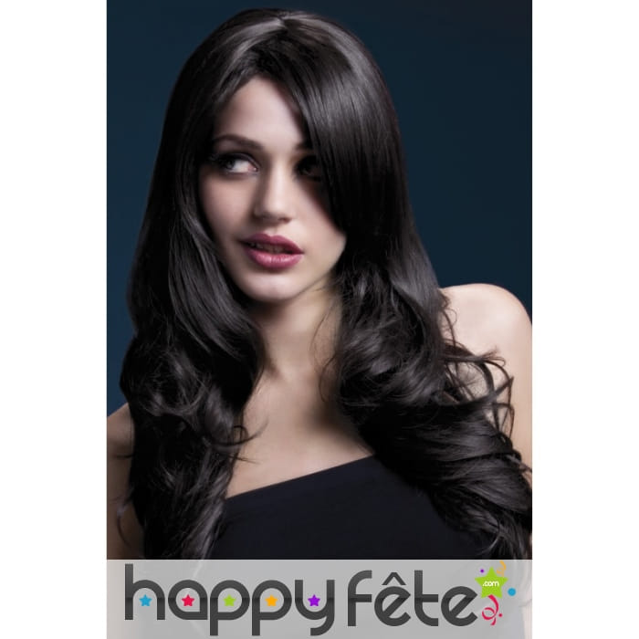 Perruque glamour brune de 66cm