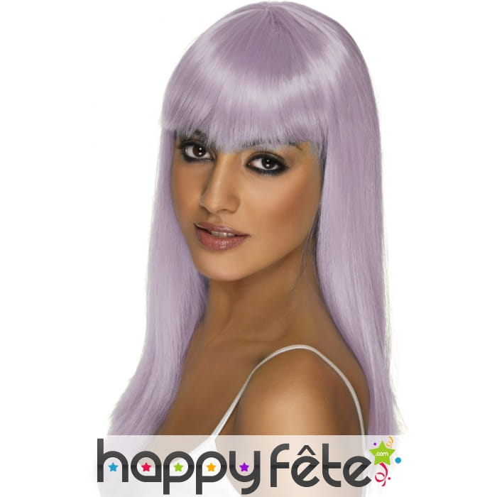 Perruque glamour lila