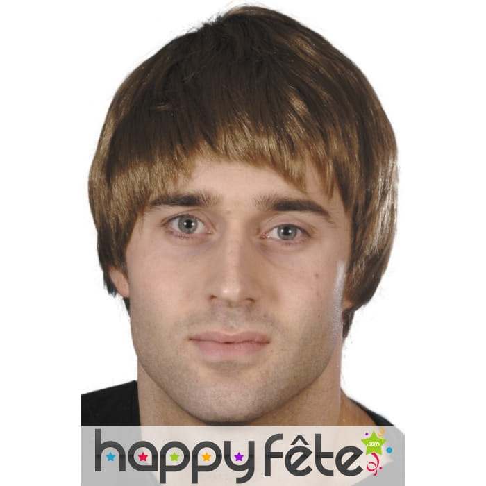 Perruque homme brune