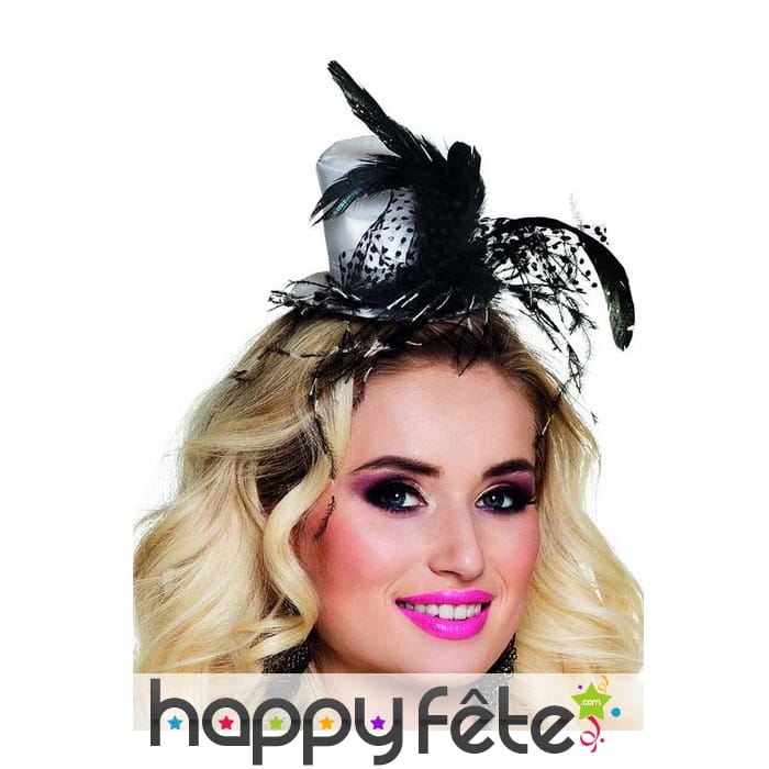 Petit haut de forme gris clair années 20