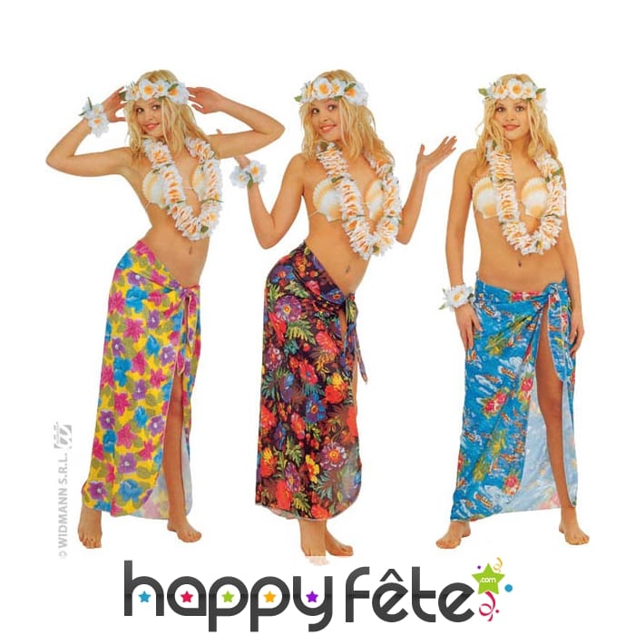 Paréo hawaïen femme