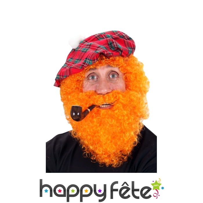 Perruque homme irlandais avec barbe