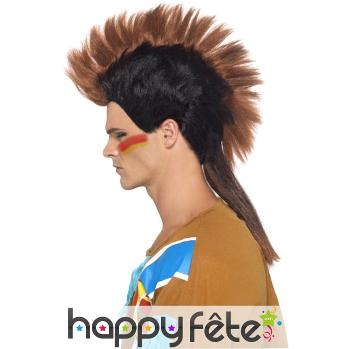 Perruque indien mohican