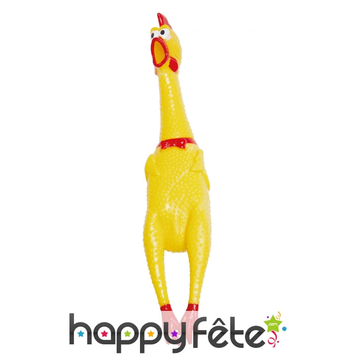 Poulet jaune en caoutchouc de 40cm